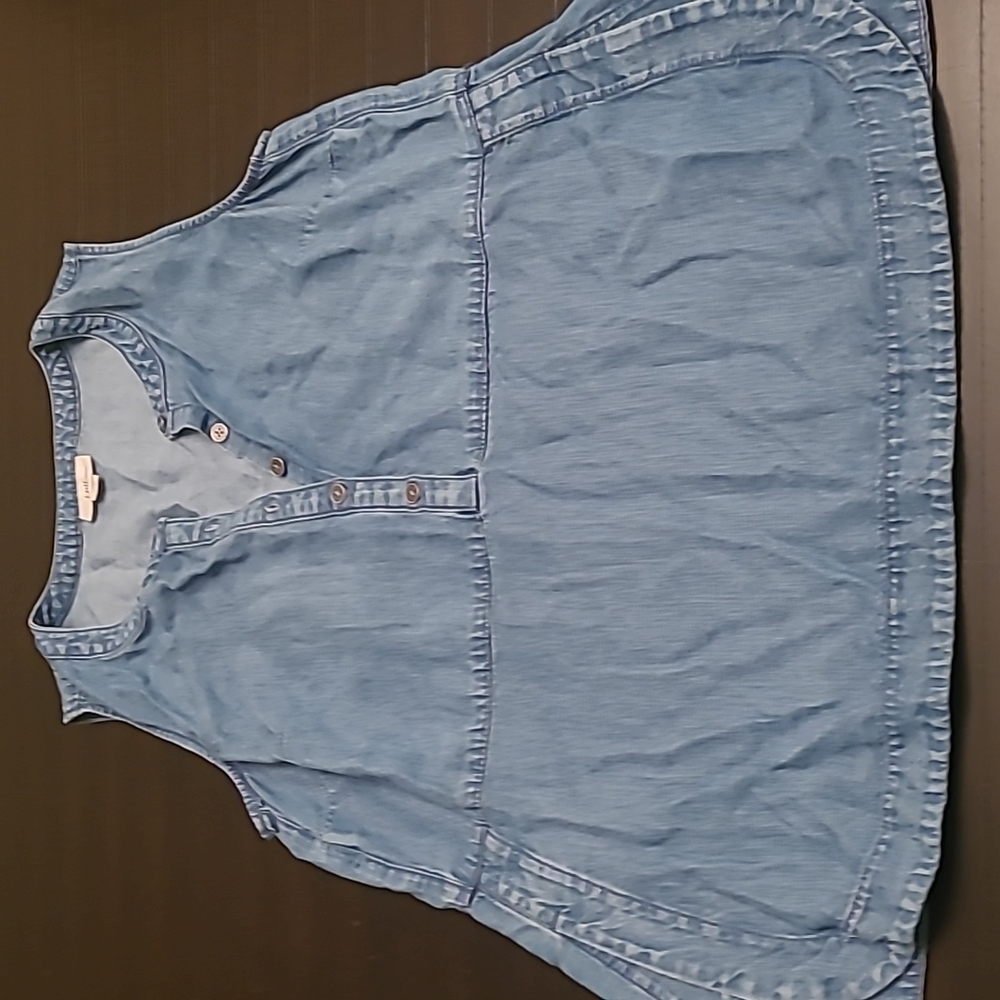 J.Jill Size XS Petite Jean Sleeveless Top
